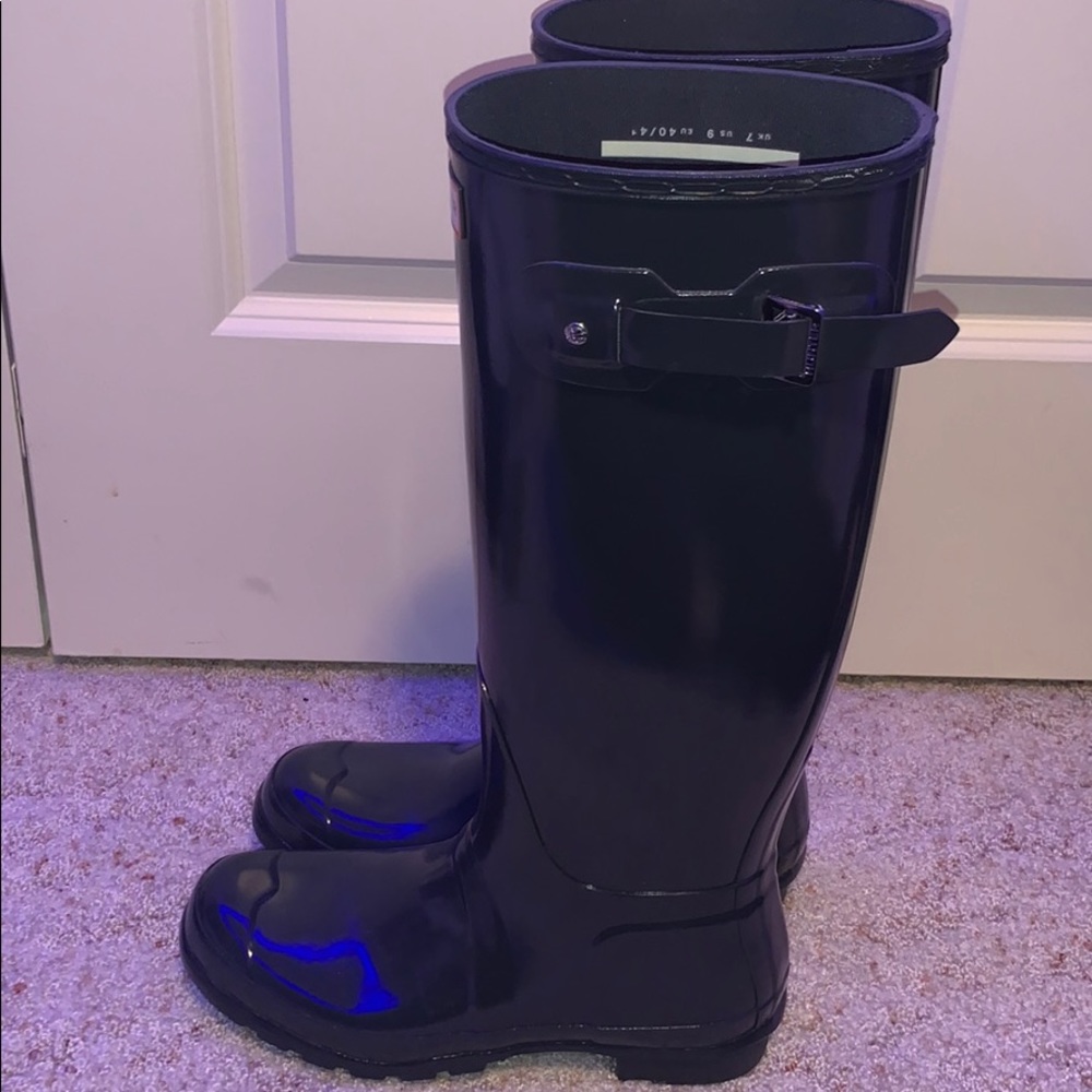 Hunter boots, worn once